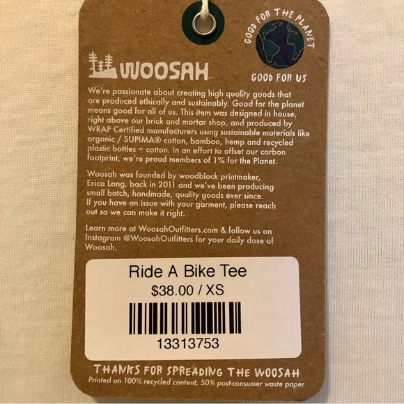 NWT Woosah Ride A Bike Tee - Picture 6 of 6